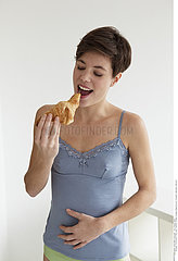 WOMAN EATING