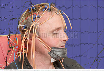 EEG EXAMINATION OF A MAN