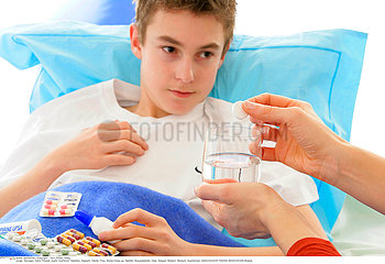 ADOLESCENT TAKING MEDICATION