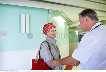 CANCEROUS WOMAN IN HOSPITAL