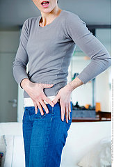 WOMAN WITH HIP PAIN