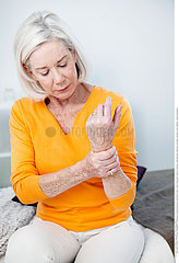 PAINFUL WRIST IN AN ELDERLY PERSON