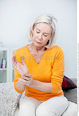 PAINFUL WRIST IN AN ELDERLY PERSON