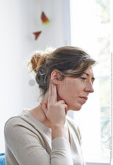 WOMAN WITH EAR PAIN Studio