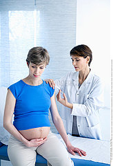 VACCINATING A PREGNANT WOMAN