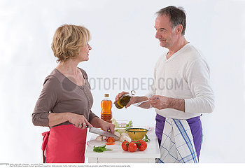 COUPLE IN THE KITCHEN
