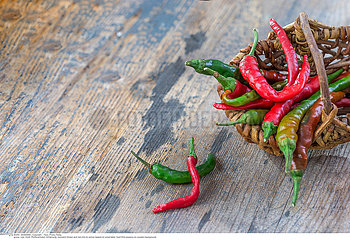 Green and red chili