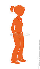 SILHOUETTE OF A WOMAN Illustration