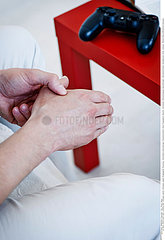 MAN WITH PAINFUL HAND