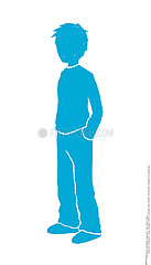 SILHOUETTE OF A MAN Illustration