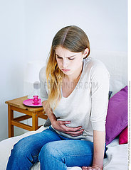 WOMAN WITH ABDOMINAL PAIN