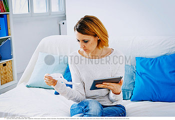 WOMAN WITH MEDICATION