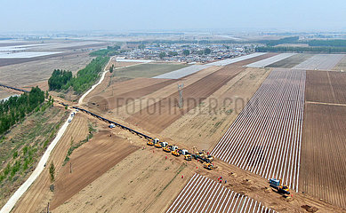 CHINA-LIAONING-CHINA-RUSSIA-Erdgas-Pipeline-Bauweise (CN)
