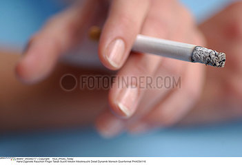 Woman and cigarette