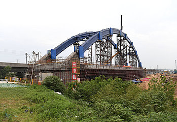 CHINA-ANHUI-HEFEI-tied-ARCH-BRIDGE CONSTRUCTION (CN)