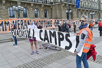 Demonstration für Flüchtlinge