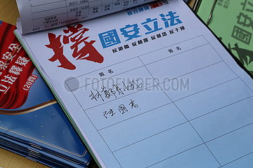 CHINA-Hongkong CARO LAM-NATIONAL SECURITY REGELUNG-Petitionszeichn (CN) CHINA-Hongkong CARO LAM-NATIONAL SECURITY REGELUNG-Petitionszeichn (CN)