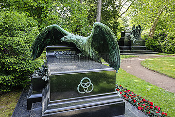 Familienfriedhof der Industriellenfamilie Krupp  Friedhof Bredeney  Essen  Ruhrgebiet  Nordrhein-Westfalen  Deutschland