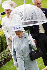 Royal Ascot  Grossbritannien  Queen Elizabeth the Second  Koenigin von Grossbritannien