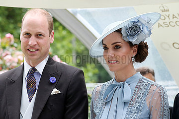Royal Ascot  Grossbritannien  HRH Prince William and his wife Catherine  Duchess of Cambridge