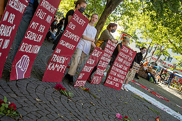 Kundgebung gegen Frauenmorde in München