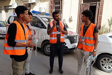 LIBYEN-TRIPOLIS-COVID-19-Freiwillige