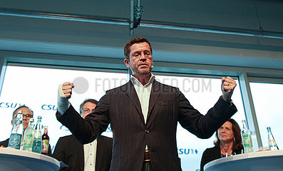 Karl-Theodor zu Guttenberg im Wahlkampf für die CSU
