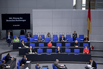 Regierungsbank - Germany's EU Council Presidency