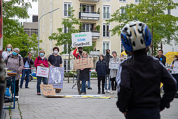 Dawonia Mieter demonstrieren gegen steigende Mieten