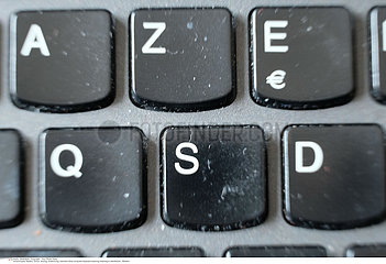 Dirty computer keyboard