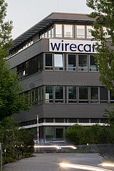 Wirecard Zentrale am Abend