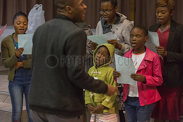 Pretoria  Suedafrika - Gottesdienst mit Kinderchor
