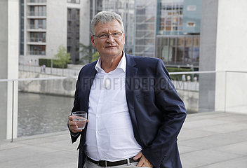 Christian Lindner - TV-Produktion ARD-Sommerinterview mit dem AfD Chef Joerg Meuthen Bericht aus Berlin