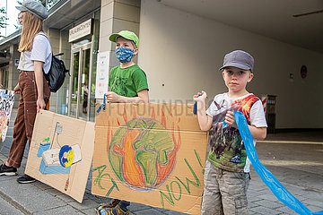 Menschenkette for Future in München