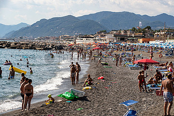 Corona Virus: Situation am Strand in Italien