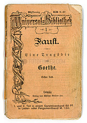 Faust  Erster Teil  von Goethe  Reclamheft  1905