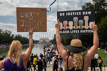 Black Lives Matter Großdemo in Washington