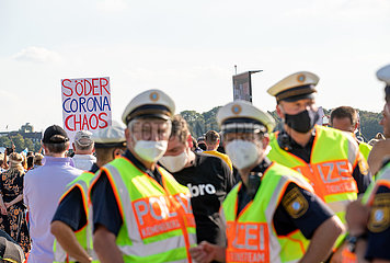 Demo gegen die Maskenpflicht und die Corona Maßnahmen