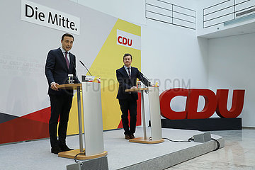 Pressekonferenz CDU  Konrad-Adenauer-Haus  14. September 2020
