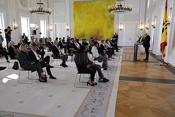 Treffen des Bundespraesidenten mit Angehoerigen der Todesopfer des Anschlags von Hanau  Schloss Bellevue