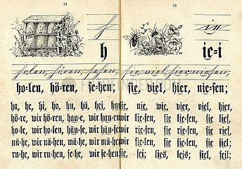 alte Fibel  Schulfibel  1898
