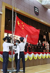 CHINA-Hongkong erregende ZURÃœCK AUF SPUR Nationale Sicherheitsgesetz (CN)