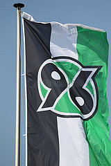 Hannover  Deutschland  Fahne des Fussballvereins Hannover 96