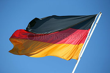 Hoppegarten  Deutschland  Nationalfahne der Bundesrepublik Deutschland