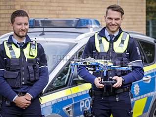 Drohnen bei der Polizei NRW  Neuss  Nordrhein-Westfalen  Deutschland