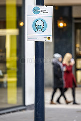 Maskenpflicht in der Innenstadt  Dortmund  Ruhrgebiet  Nordrhein-Westfalen  Deutschland