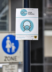 Maskenpflicht in der Innenstadt  Dortmund  Ruhrgebiet  Nordrhein-Westfalen  Deutschland