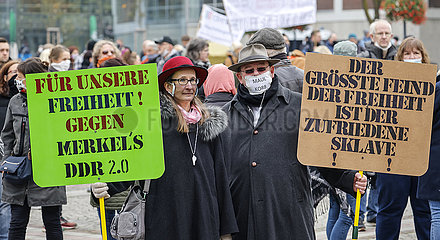 Anti-Corona Demonstration  Dortmund  Ruhrgebiet  Nordrhein-Westfalen  Deutschland