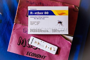 Malaria Hot Spot - Test und Medikament im Hospital im Kongo