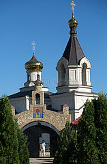 Republik Moldau  Orheiul Vechi - Kloster von Orheiul Vechi  Landschaft beim Orheiul-Vechi-Komplex  einem historischen Siedlungsgebiet